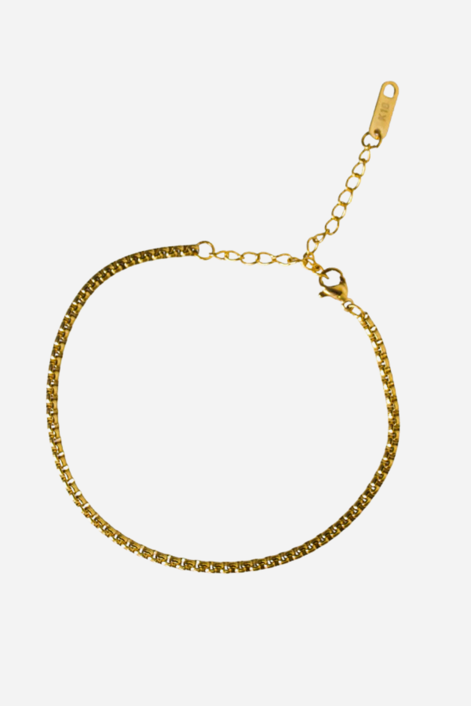 18k Everyday Box Chain Bracelet
