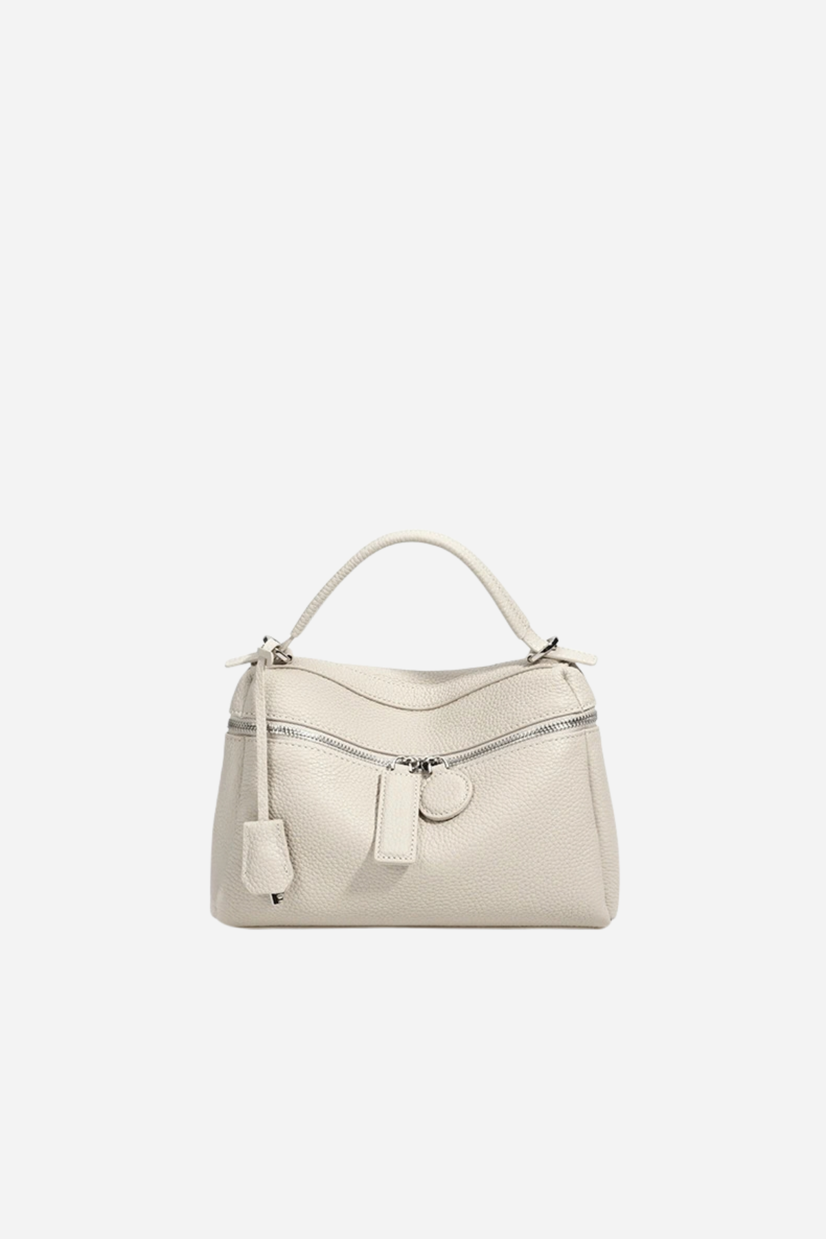 Pebbled Leather Mini Handle Bag