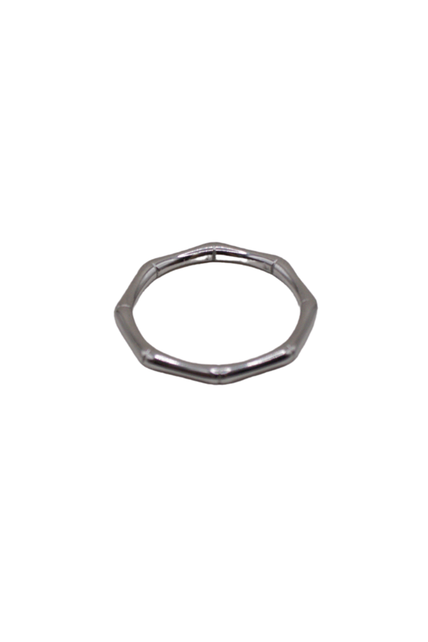 18K Mia Textured Ring - Silver