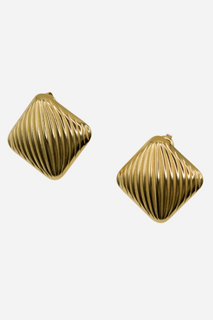 18K Parker Stud Statement Earrings