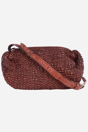 Shay Leather Crossbody Purse - Brown