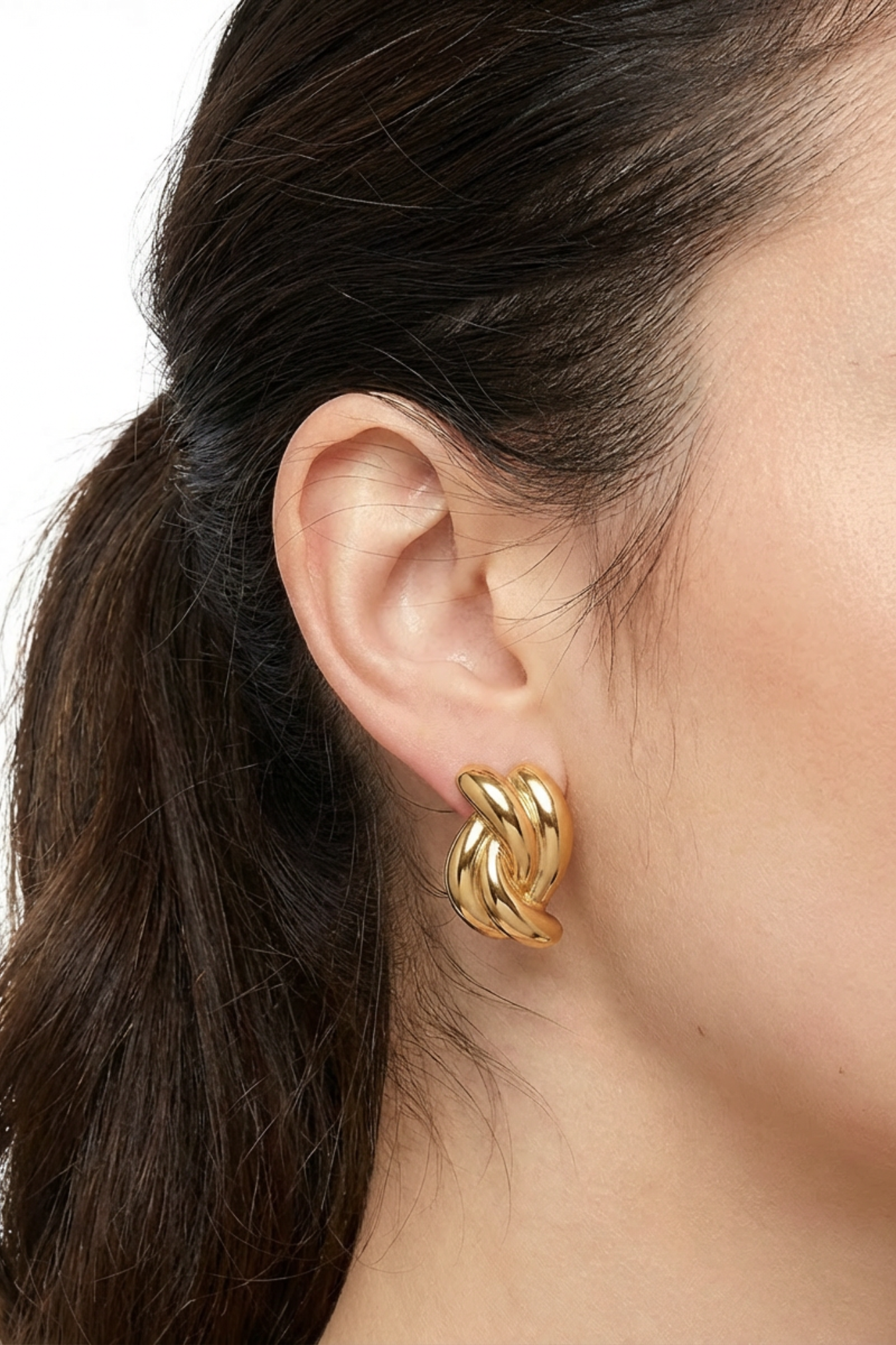 18K Eleanor Statement Earrings - Gold