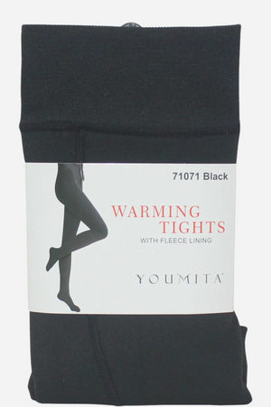 Fleece Lined Black Tights