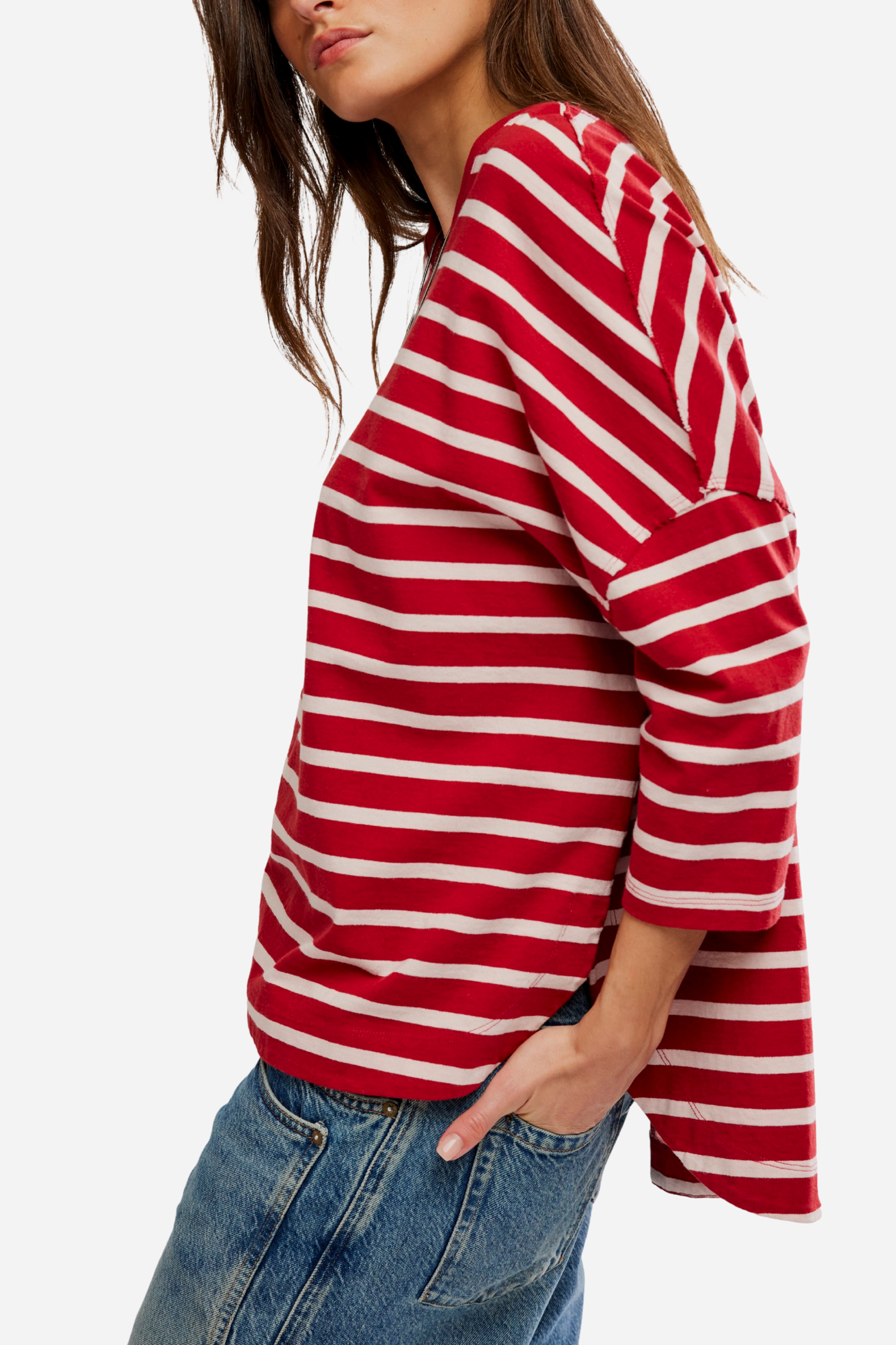 Free People - 2 Sense Long Sleeve - Berry Combo