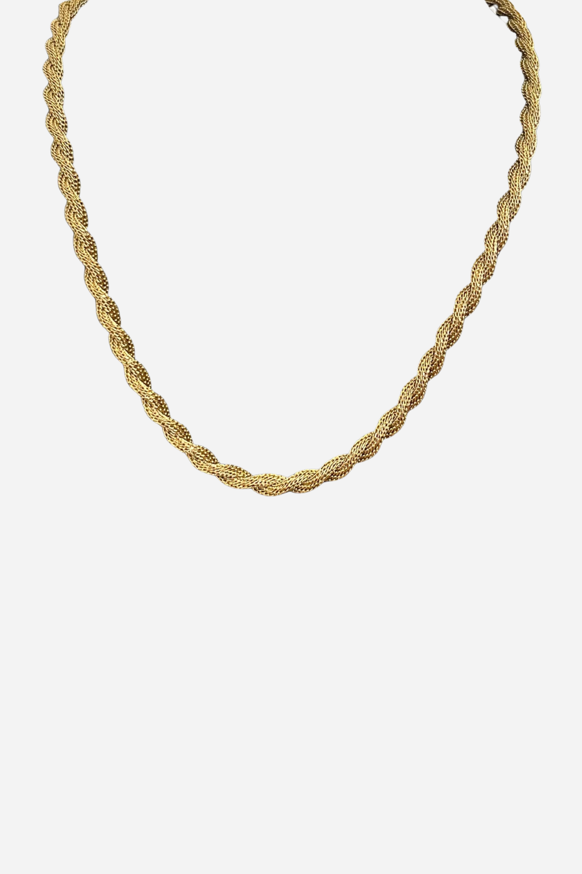 18K Lucy Twisted Gold Necklace