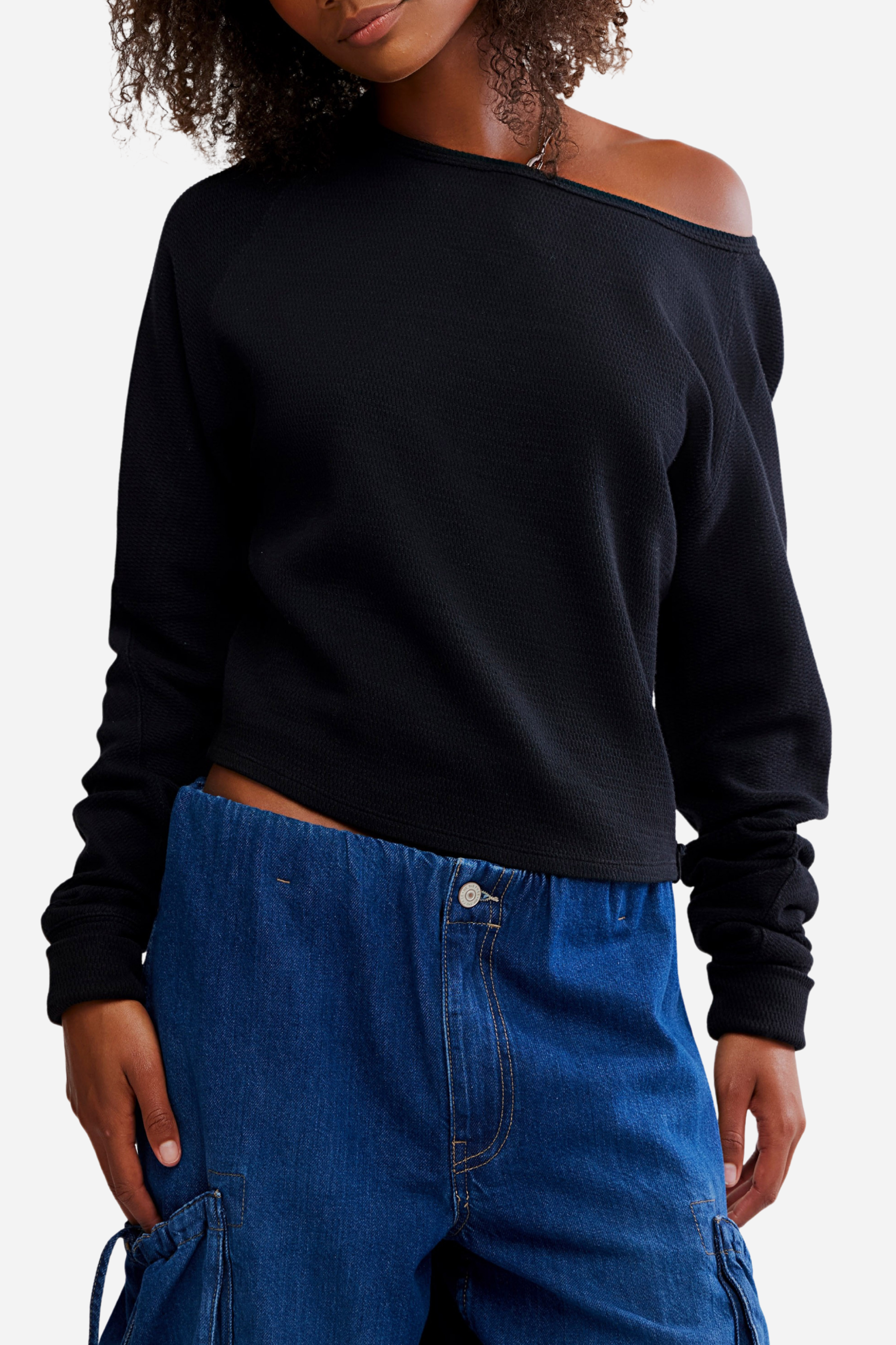 Free People Jess Long Sleeve - Black