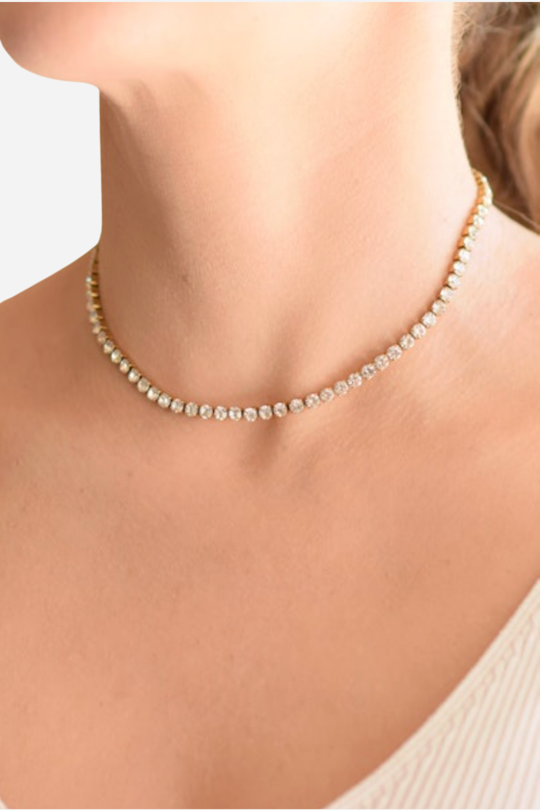 Farrah B High Roller Tennis Necklace