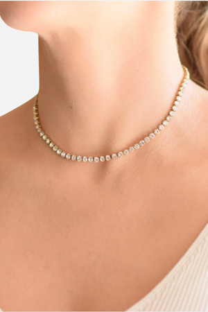 Farrah B High Roller Tennis Necklace