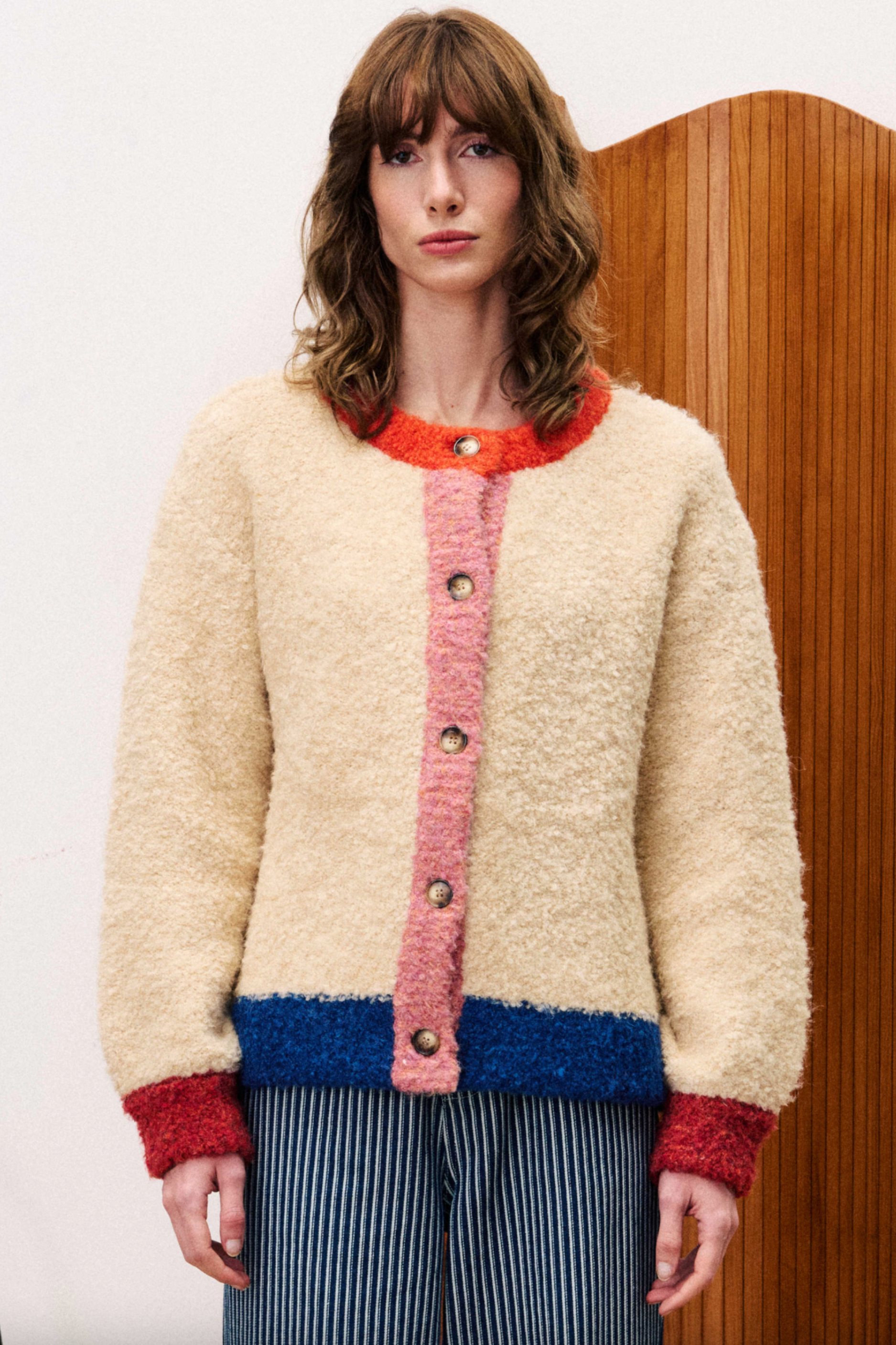 FRNCH Cyclamen Cardigan