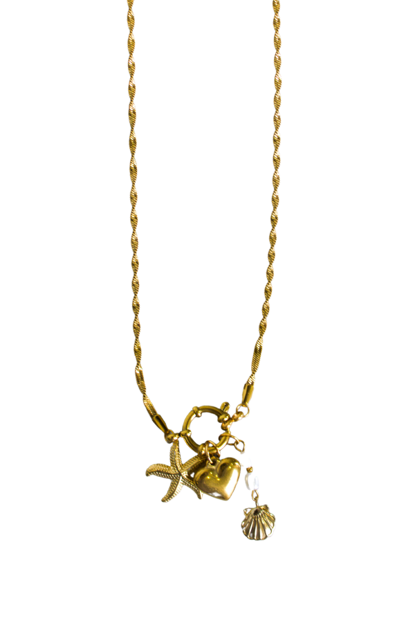 18K Isla Seashell Charm Necklace