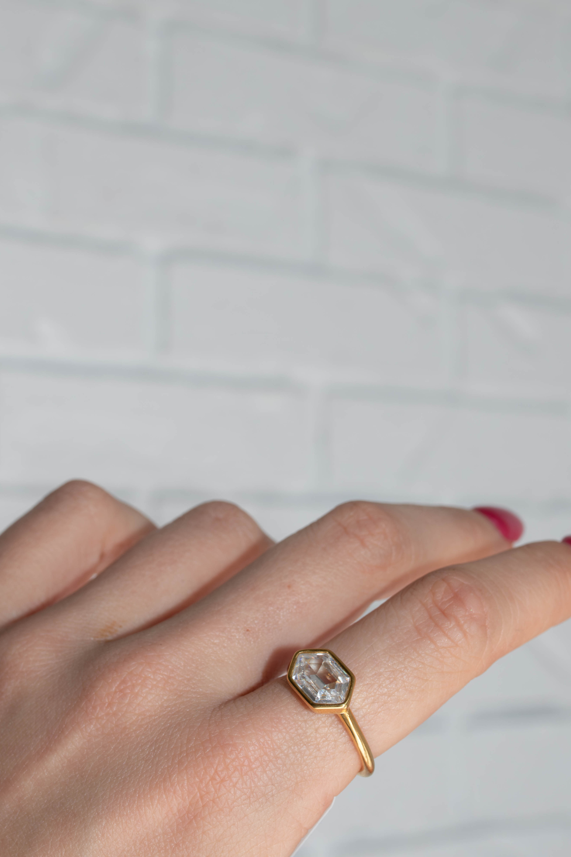 18K Ashley Diamond Ring