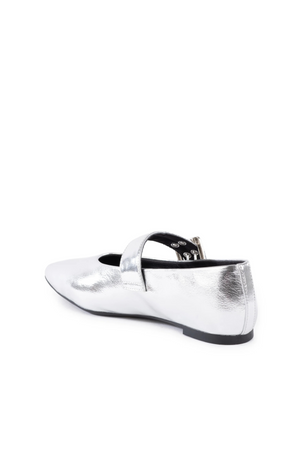 Seychelles Spinning Around Ballet Flats - Silver