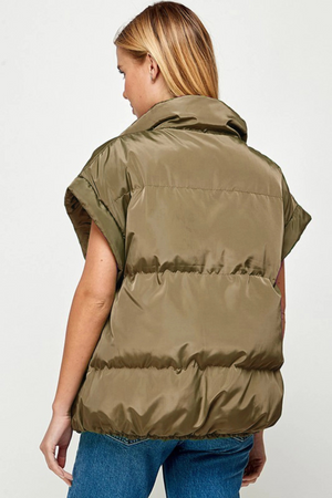 Puffer Vest - Khaki