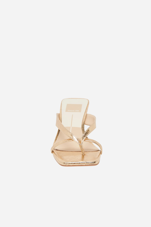 Dolce Vita Brevel Heels - Gold Leather