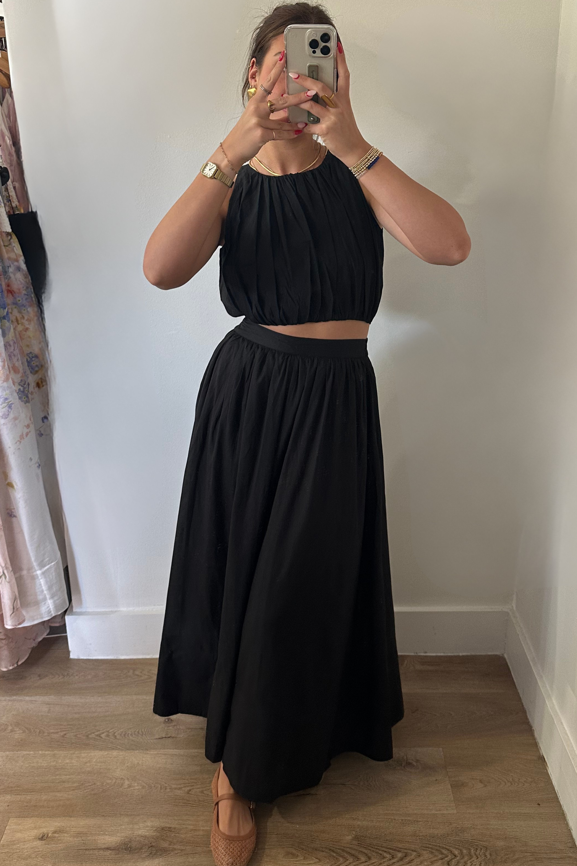 Summer Nights Maxi Skirt - Black