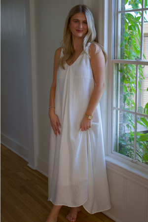 FRNCH Lauria Dress - White