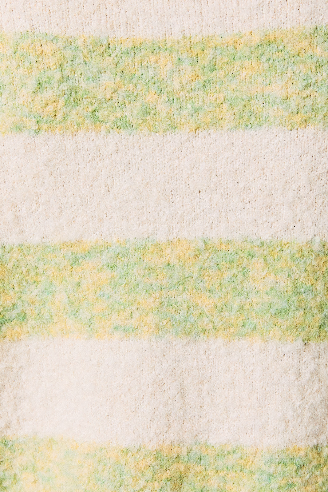 Striped Knit Cardigan - Green