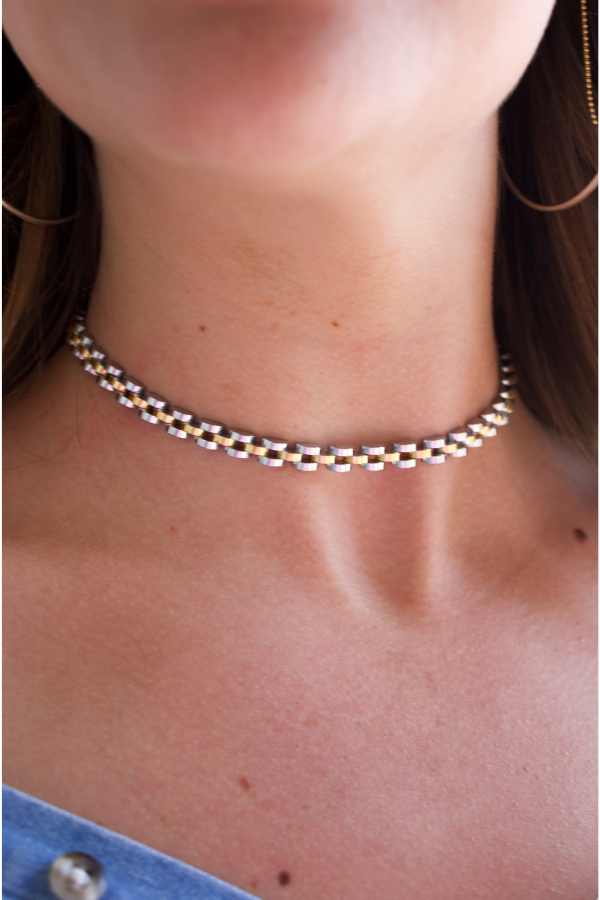 18K Rolly Necklace - Mixed Metal
