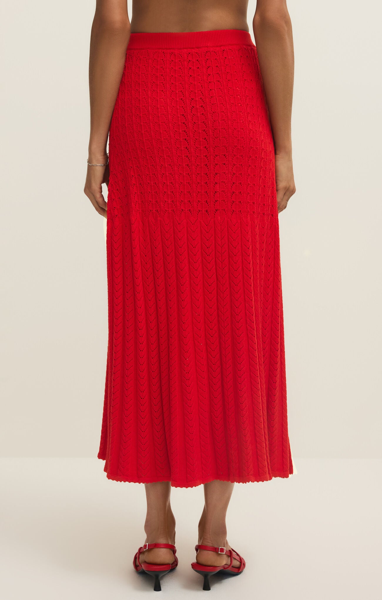 Z Supply Lexa Sweater Maxi Skirt - Red