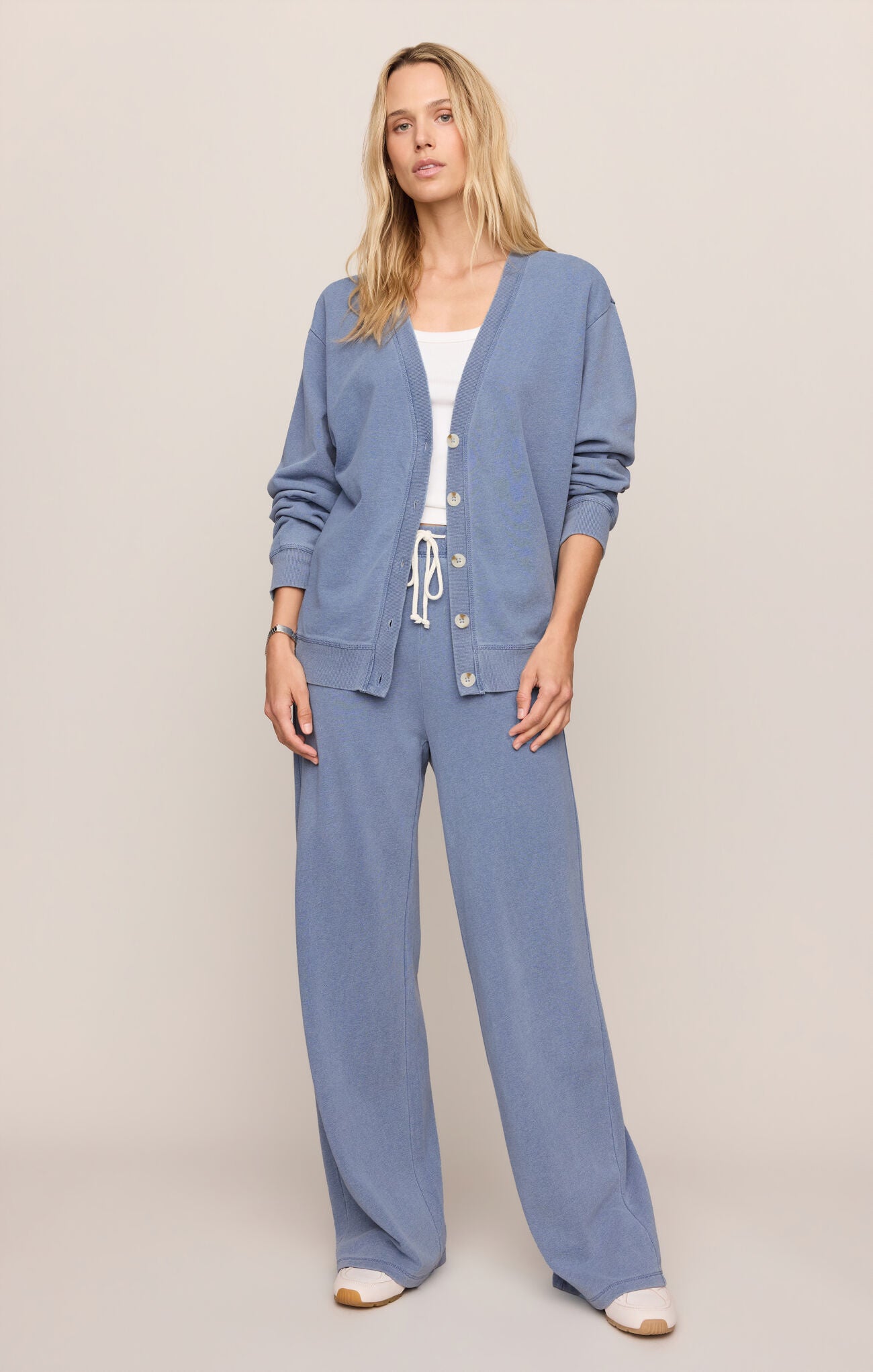 Z Supply Dazed End Knit Denim Cardigan - Santorini Indigo
