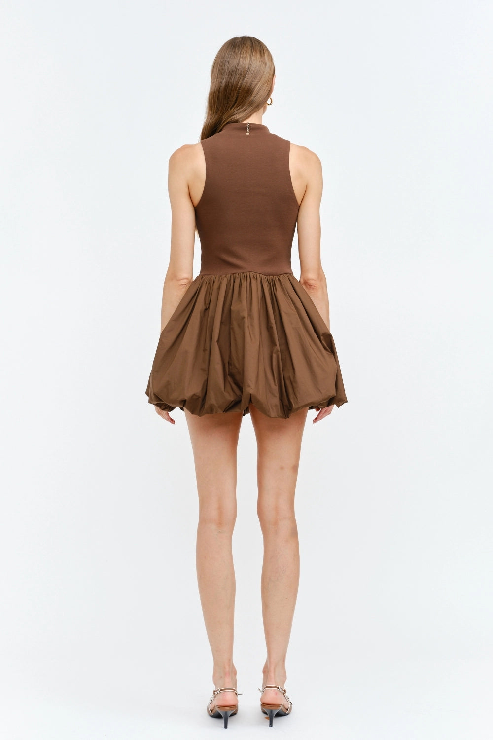 Rita Mini Dress - Brown