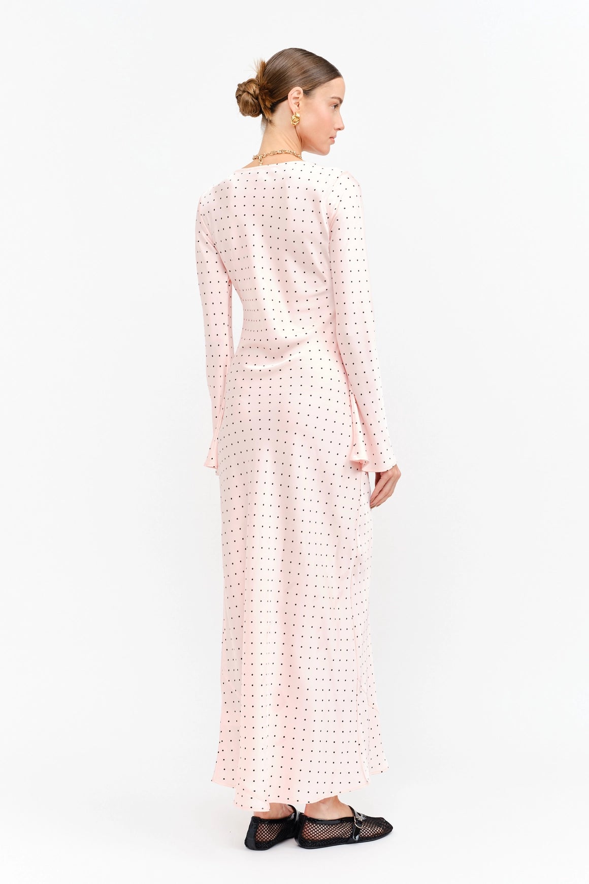 Georgie Polka Dot Maxi Dress - Pink