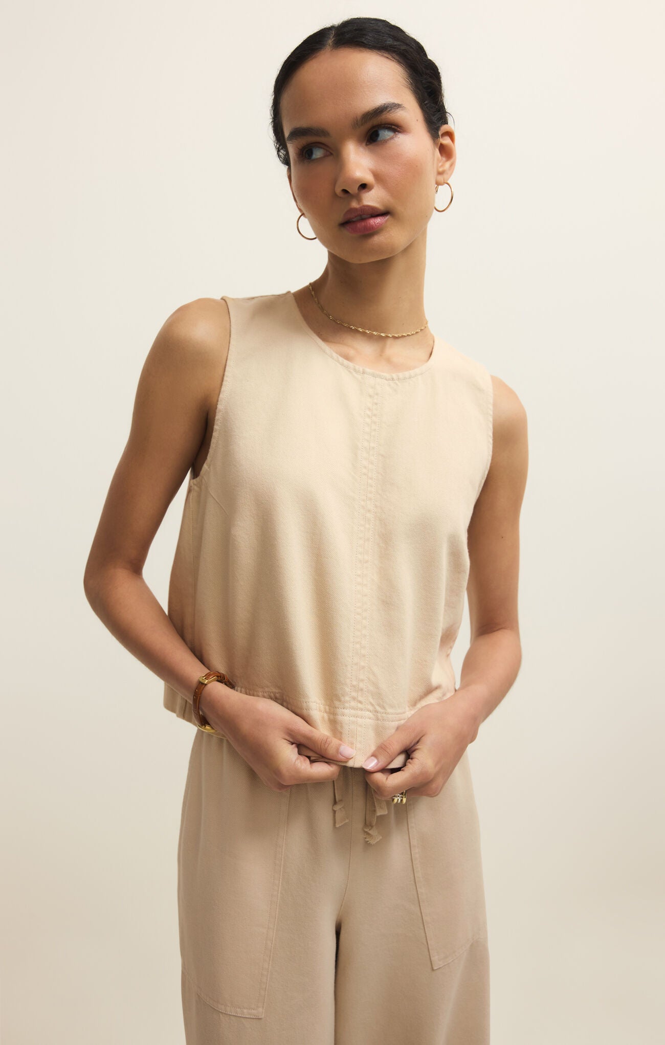 Z Supply Sun Seeker Tank - Parchment