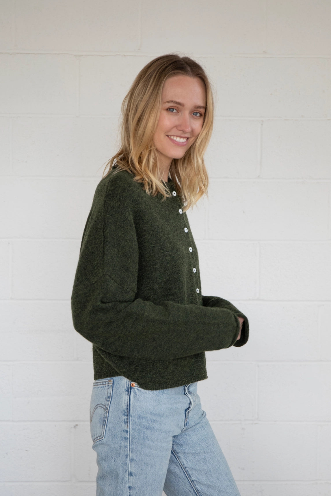 Piper Cardigan - Hunter Green