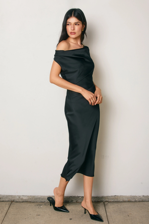 Camila Midi Dress - Black