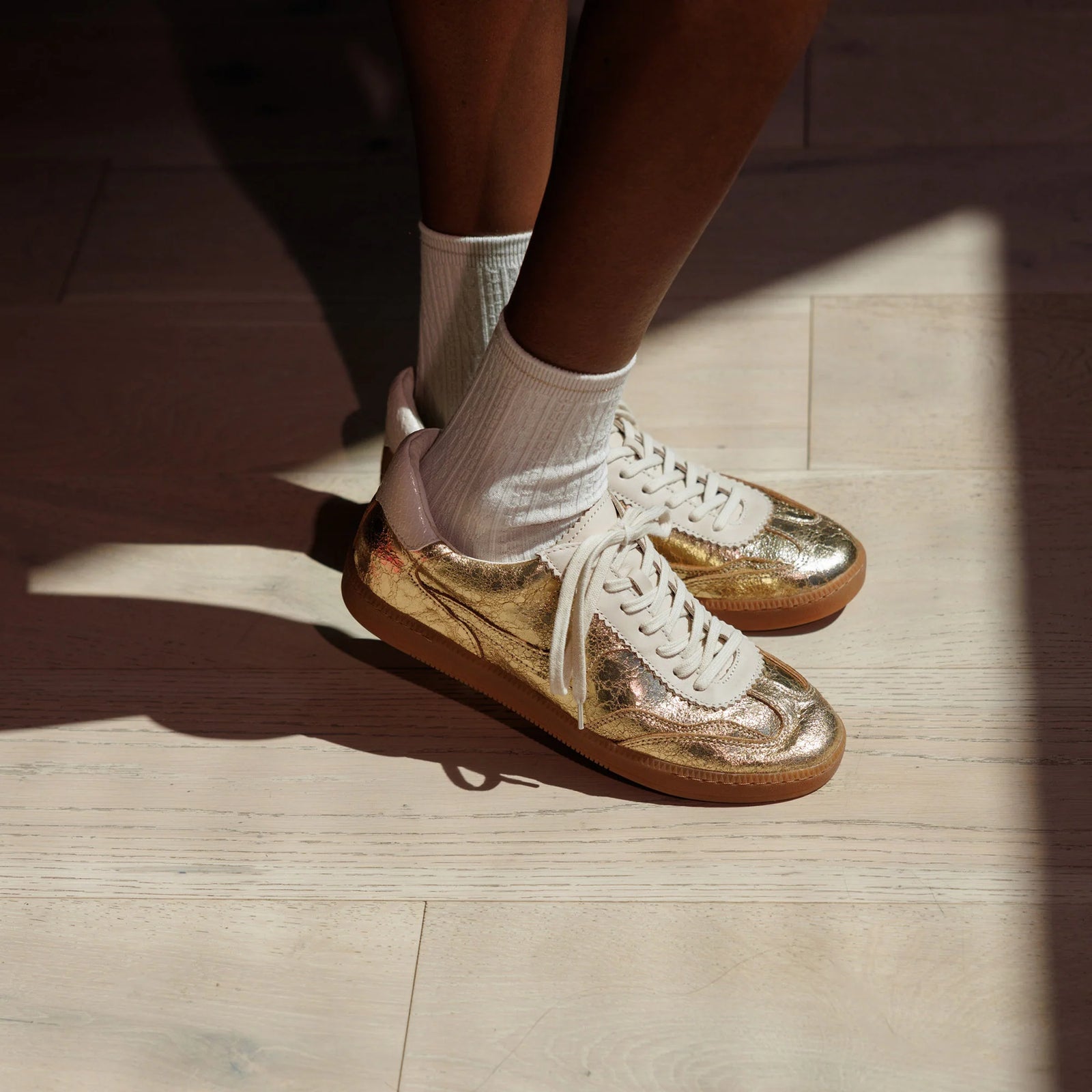 Dolce Vita Notice Sneaker - Gold Leather