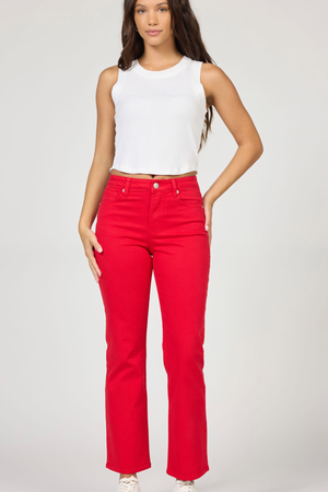 Anika Straight Leg Jeans - Salsa