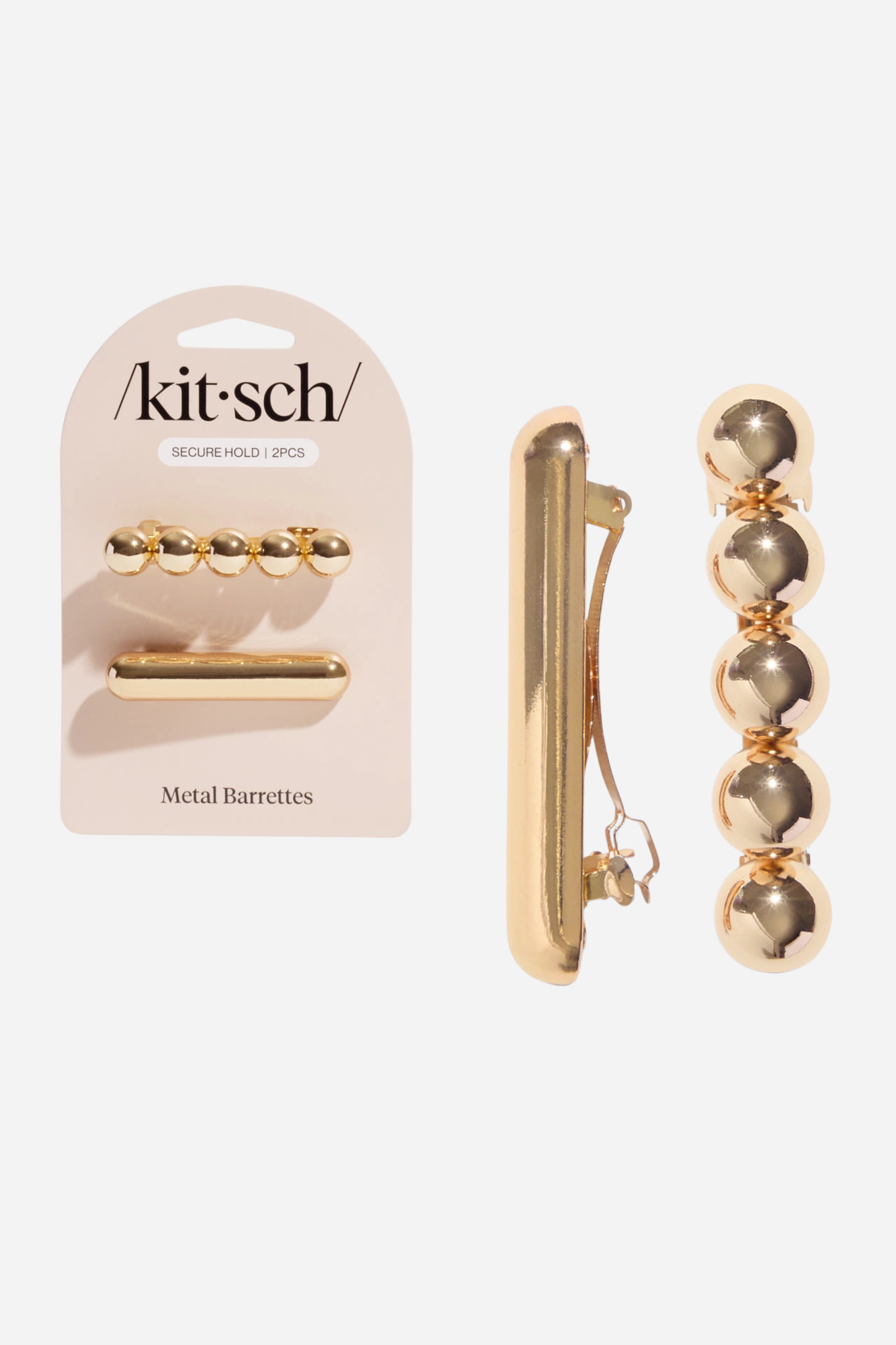 KITSCH - Gold Metal Barrettes