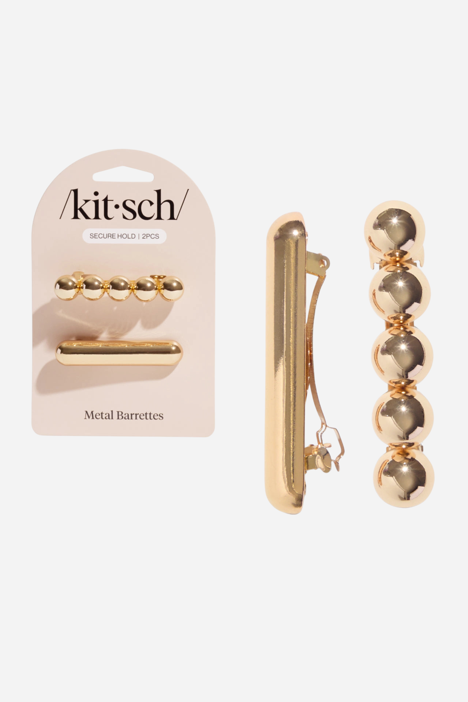 KITSCH - Gold Metal Barrettes