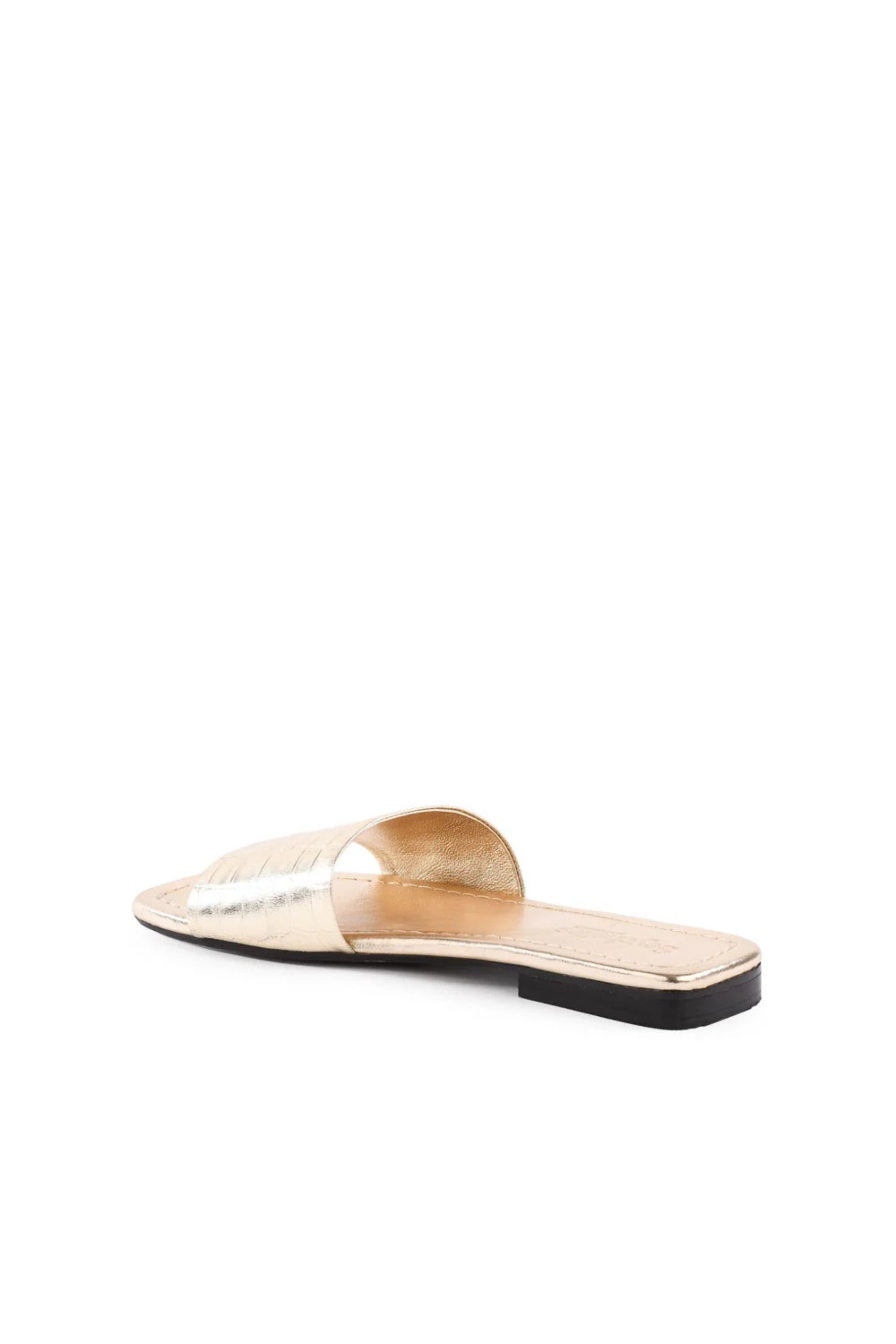 Seychelles Paris Sandals - Gold Croco