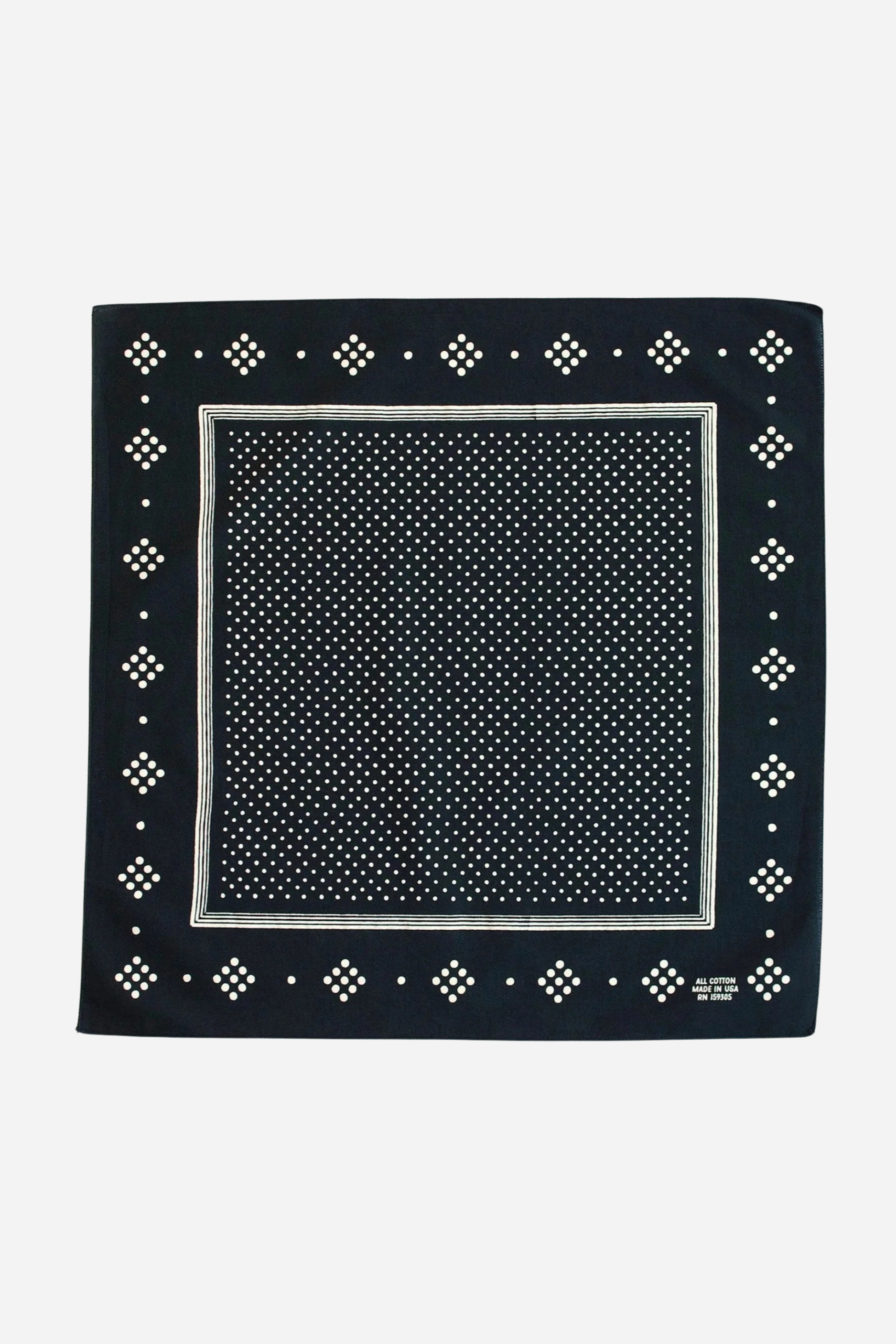 Black Polka Dot Bandana