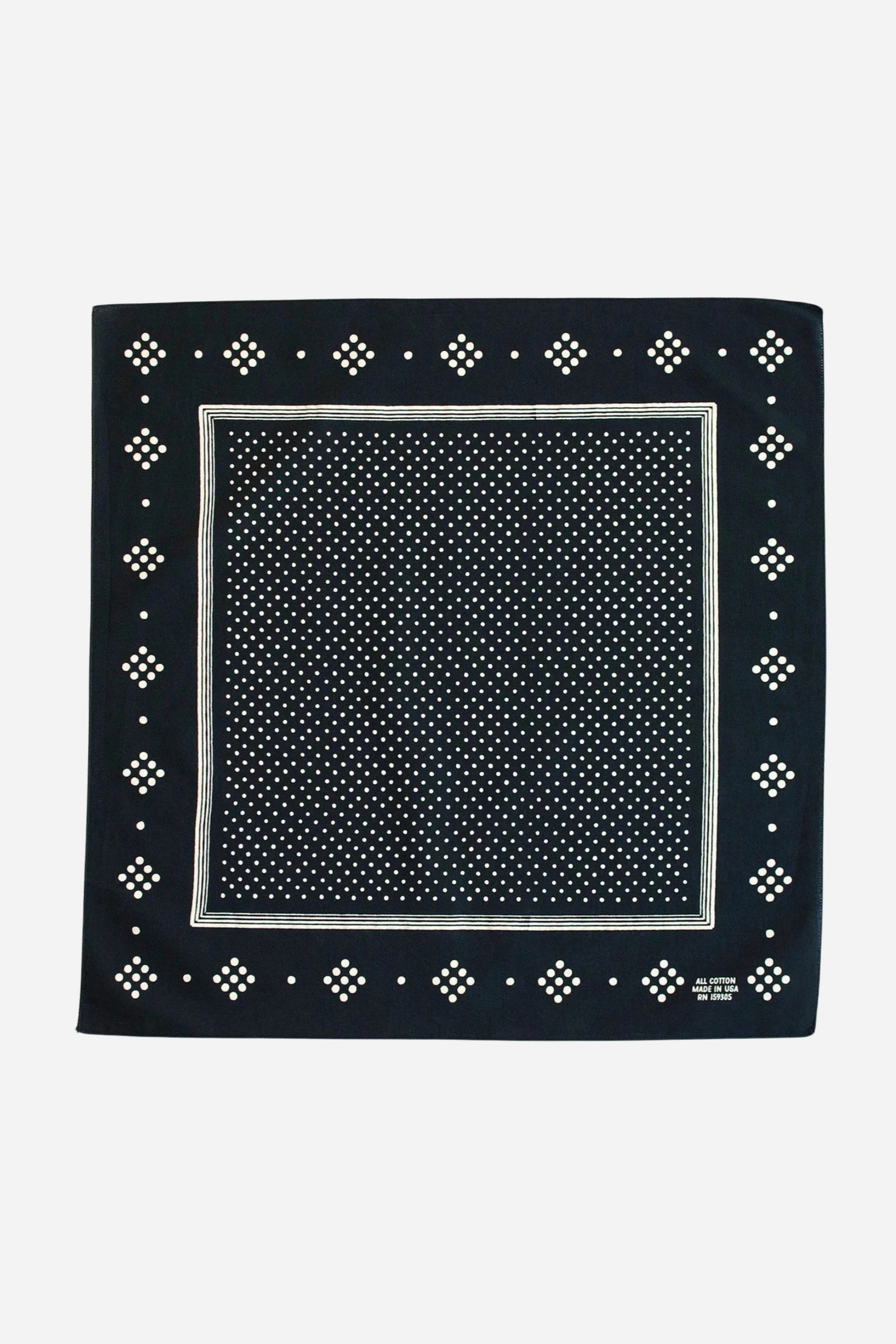 Black Polka Dot Bandana