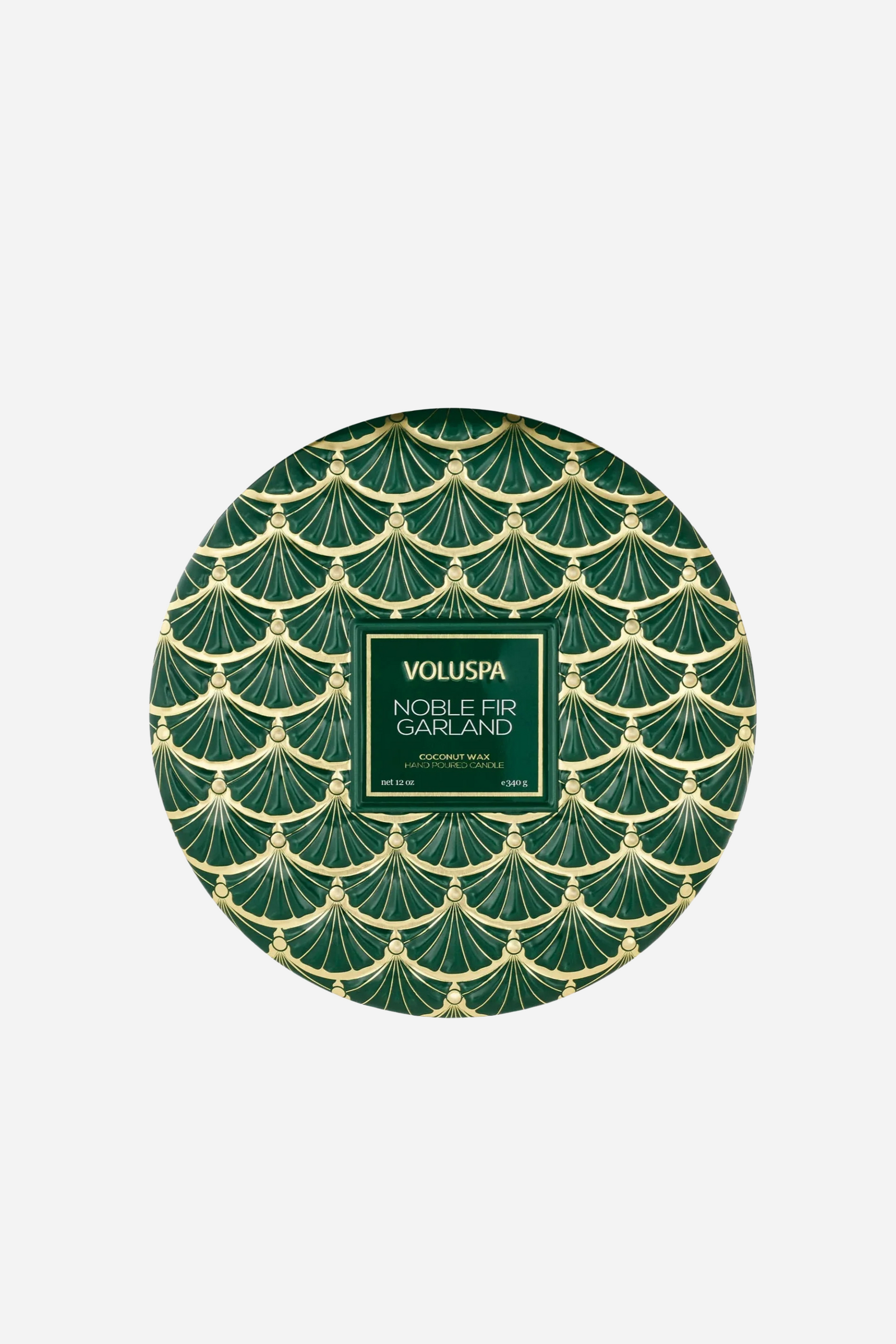 Voluspa 3 Wick Tin Candle - Noble Fir Garland