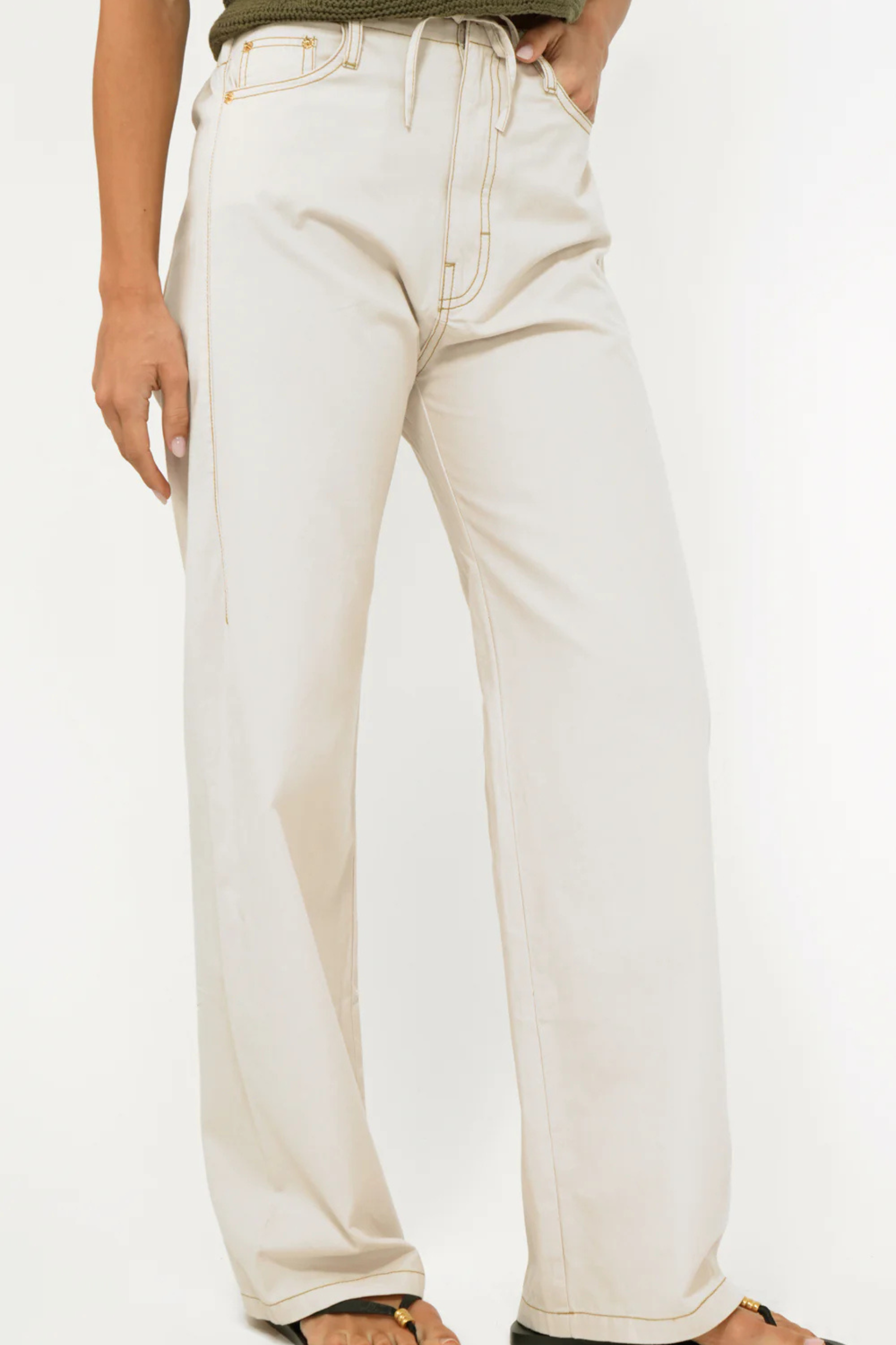 Oliver Wide Leg Drawstring Pants