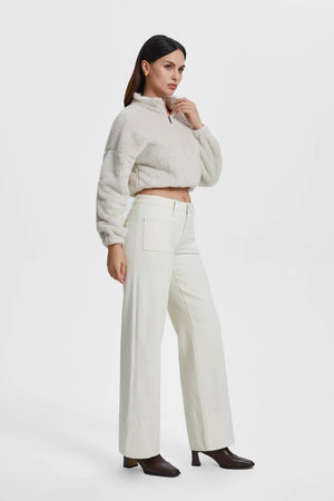 Katie Mid Rise Wide Leg Pants