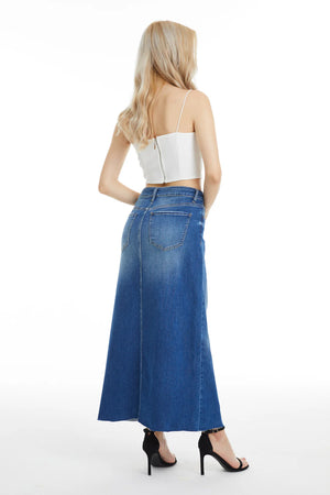 Denim Midi Skirt