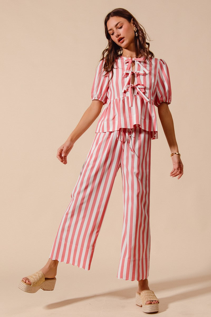 Summer of Love Striped Set - Pink