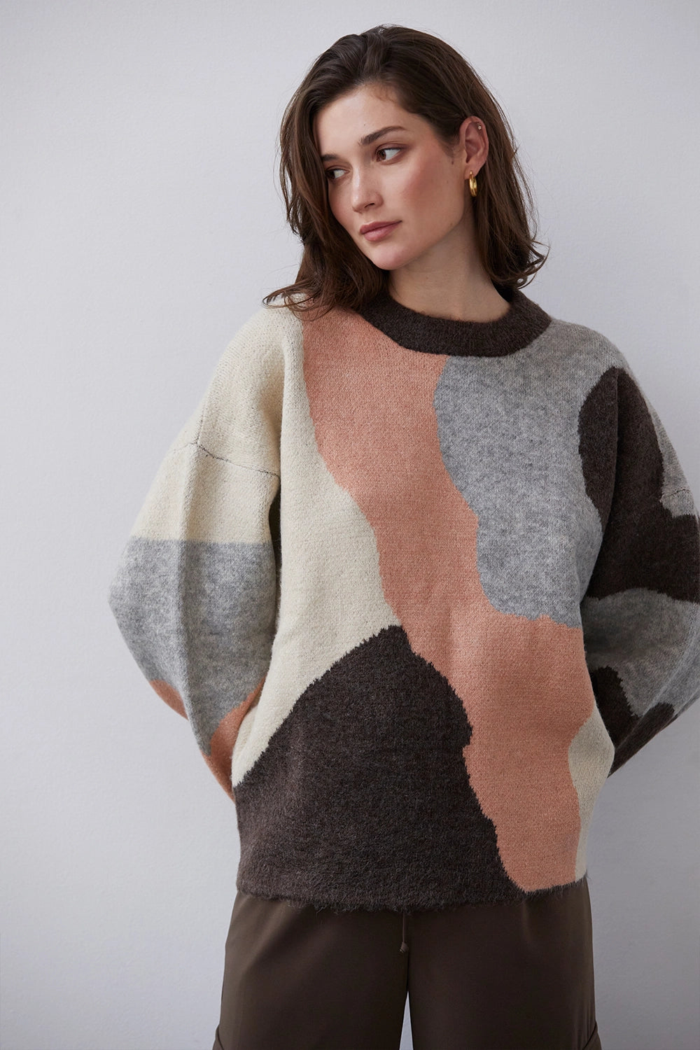 Chrissy Color Block Sweater