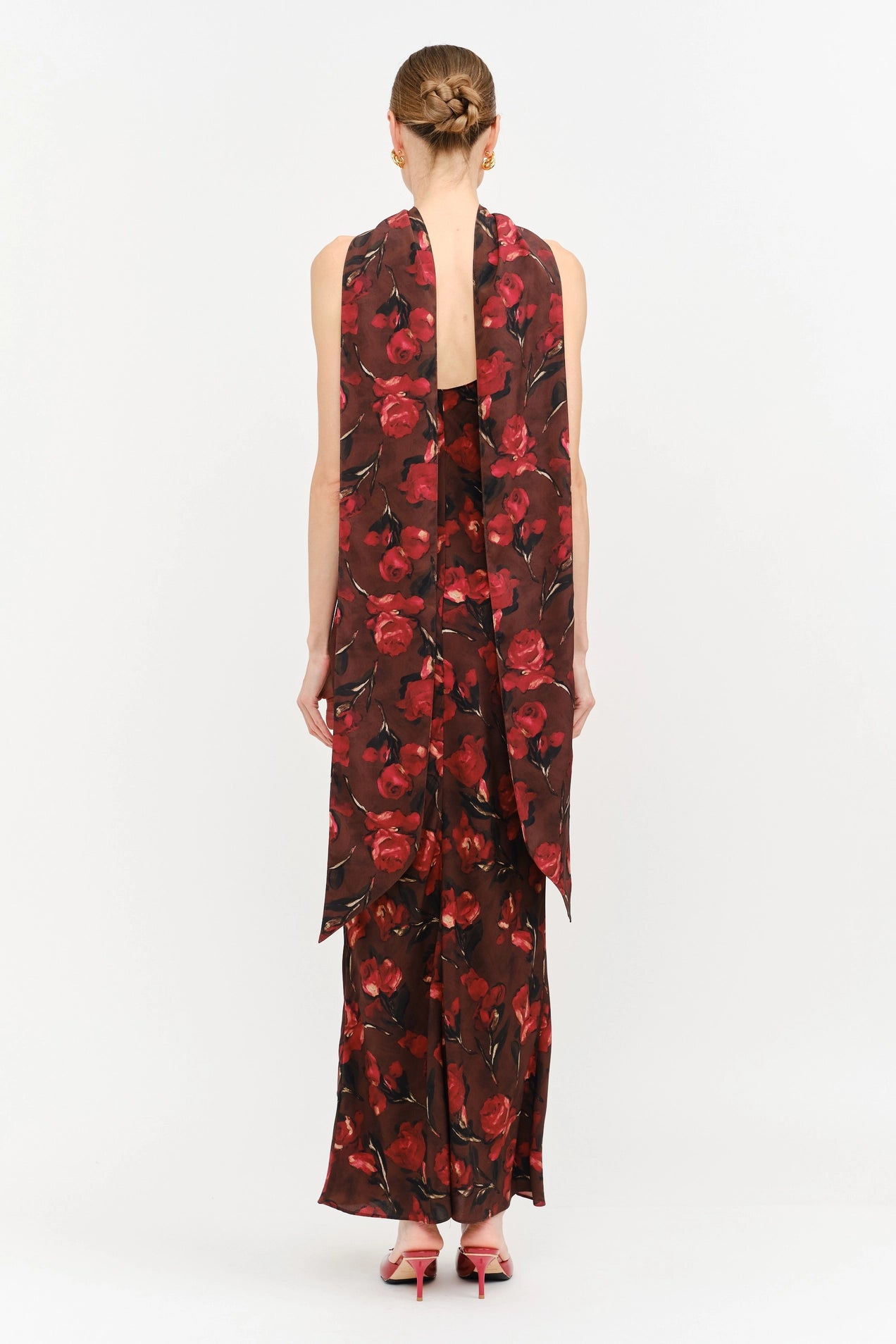 Magdalena Dress - Brown Floral