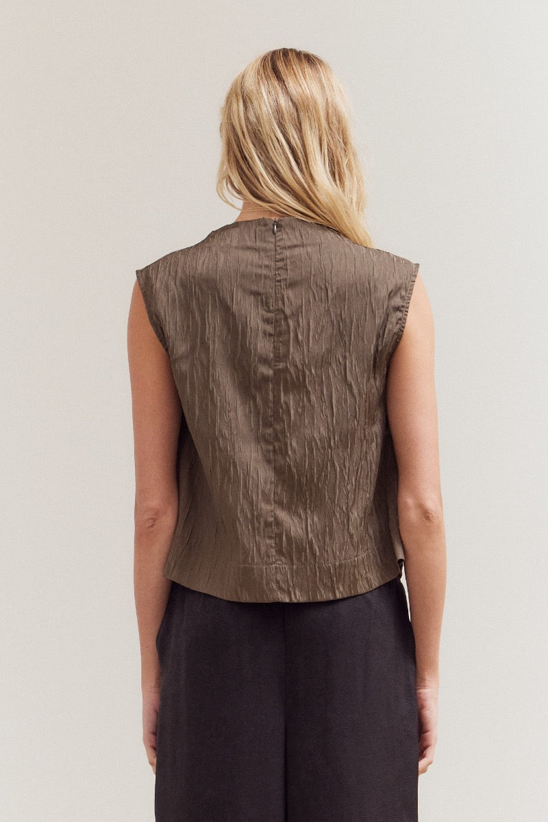 Claudia Mock Neck Tank Top