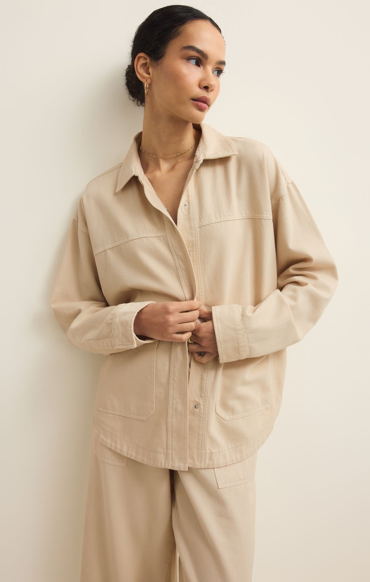 Z Supply Bay Breeze Jacket - Parchment