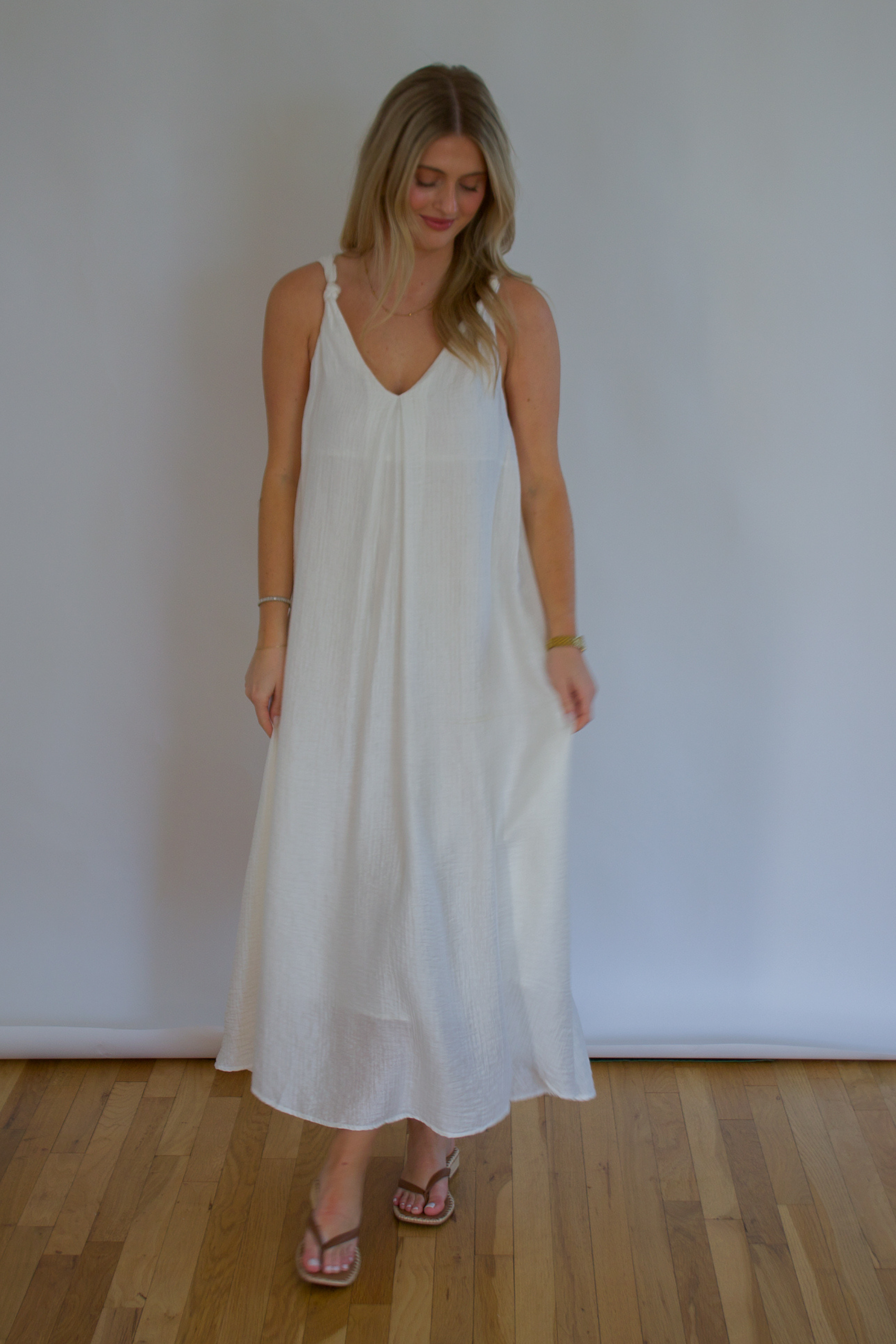 FRNCH Lauria Dress - White