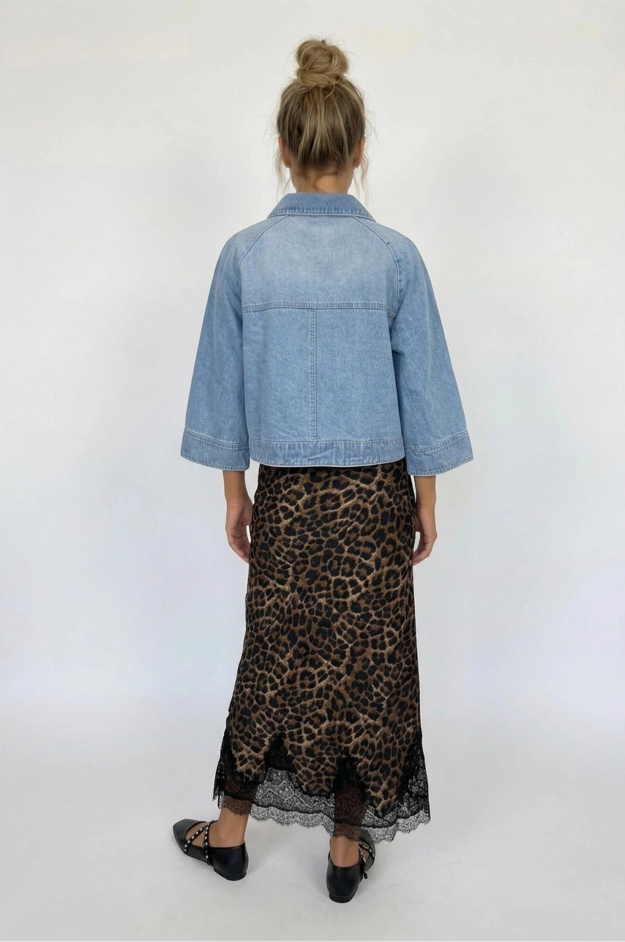 Leopard & Lace Maxi Skirt
