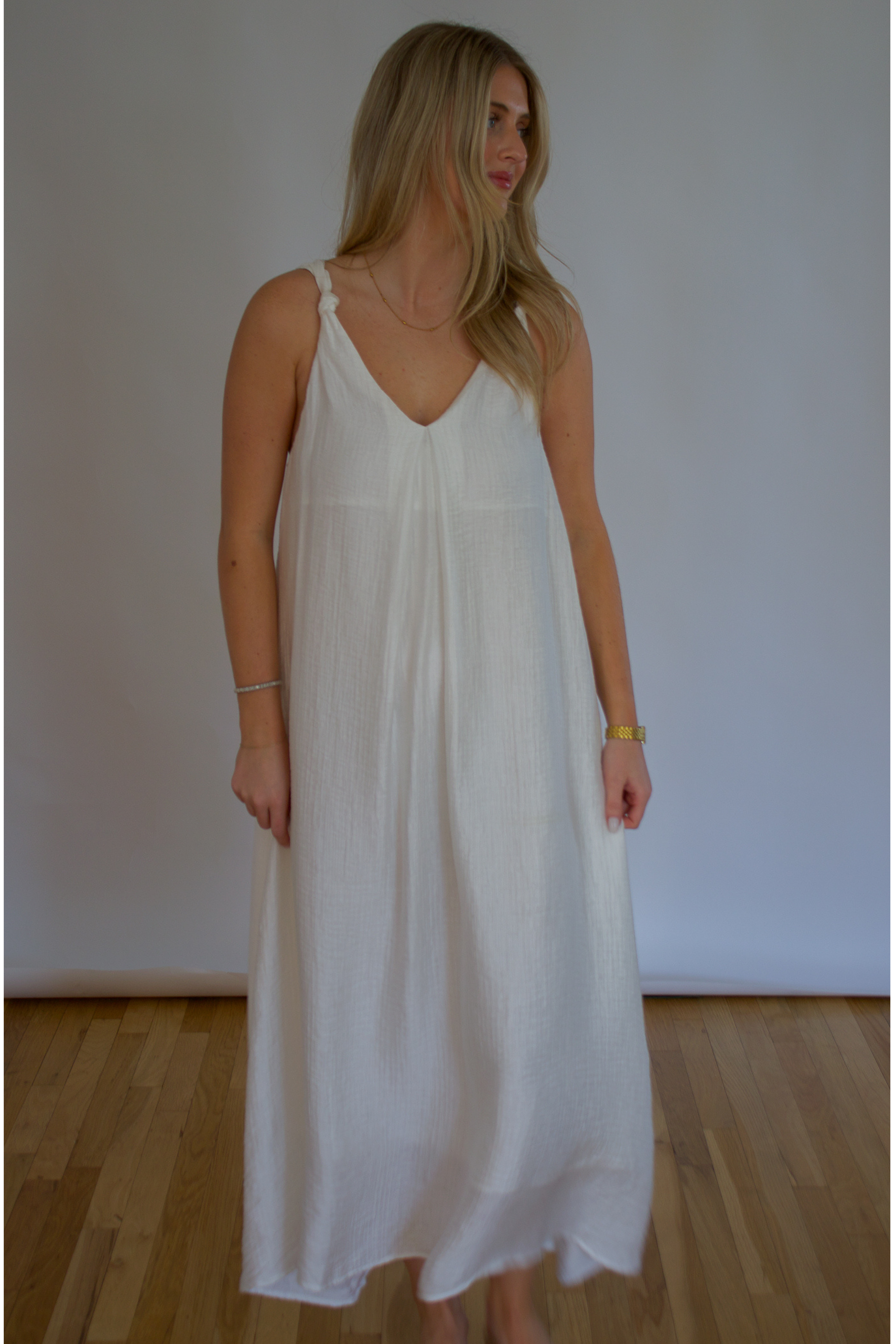 FRNCH Lauria Dress - White