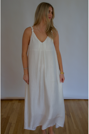 FRNCH Lauria Dress - White