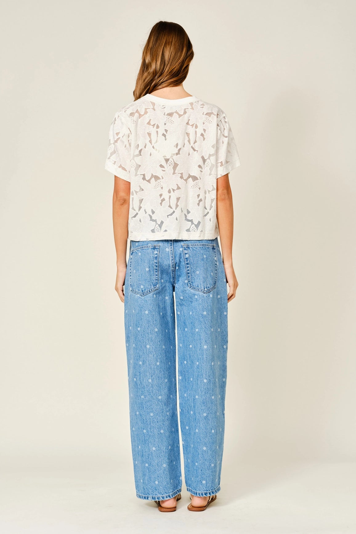 Floral Lace Top - White